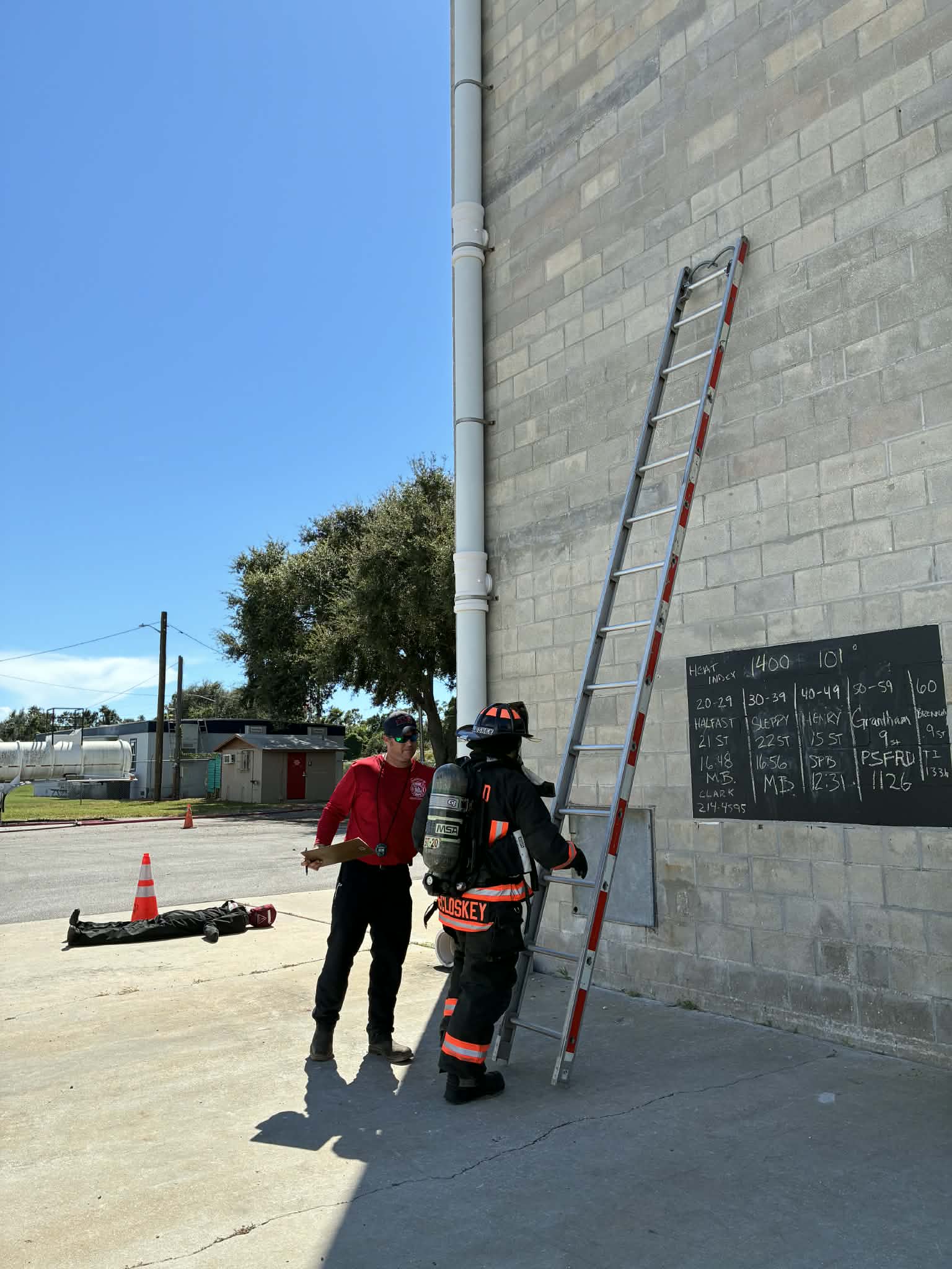 Firefighters doing training (2)